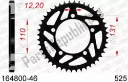 Here you can order the ktw rear steel 46t, 525 from Afam, with part number AF216480046: