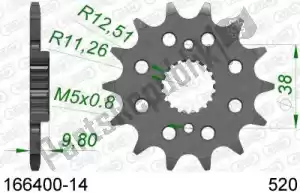 AFAM AF116640014 ktw przód 14t, 520 - Dół