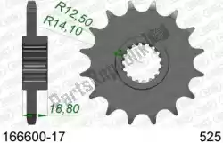 Here you can order the ktw front 17t, 525 from Afam, with part number AF116660017: