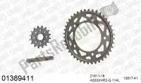 39001389411, Afam, Ketting kit chainkit, alu racing    , Nieuw