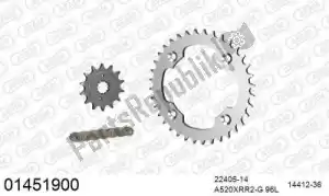 AFAM 39001451900 chain kit chain kit, steel racing - Bottom side