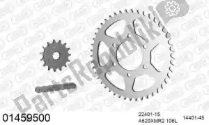 AFAM 39001459500 kit de cadena kit de cadena, acero - Lado inferior