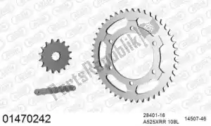 AFAM 39001470242 ketting kit chainkit, steel - Onderkant