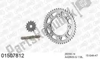 39001507812, Afam, Kit de cadena kit de cadena, aluminio    , Nuevo