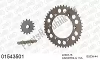 39001543501, Afam, Kit de cadena kit de cadena, aluminio    , Nuevo