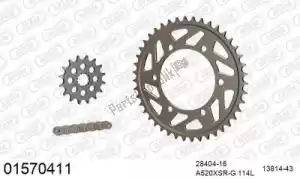 AFAM 39001570411 chain kit chain kit, alu racing - Bottom side