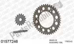 AFAM 39001577246 kit de cadena kit de cadena, aluminio - Lado inferior