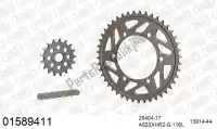 39001589411, Afam, Ketting kit chainkit, alu racing    , Nieuw