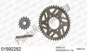 AFAM 39001592252 kit de cadena kit de cadena, aluminio - Lado inferior