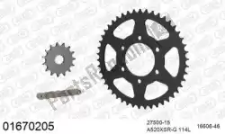 Aqui você pode pedir o kit de corrente kit de corrente, aço em Afam , com o número da peça 39001670205: