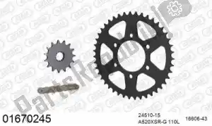 AFAM 39001670245 ketting kit chainkit, steel - Onderkant