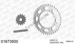 Aquí puede pedir kit de cadena kit de cadena, acero de Afam , con el número de pieza 39001673500: