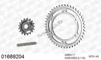 39001689204, Afam, Kit chaine kit chaine, acier 530 conv    , Nouveau
