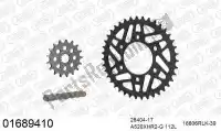 39001689410, Afam, Kit catena kit catena, acciaio racing    , Nuovo