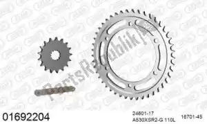 AFAM 39001692204 kit de corrente kit de corrente, aço - Lado inferior