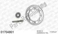 39001704801, Afam, Kit de cadena kit de cadena, aluminio    , Nuevo