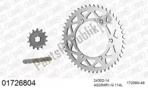 AFAM 39001726804 kit chaine kit chaine aluminium - La partie au fond