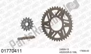 AFAM 39001770411 chain kit chain kit, alu racing - Bottom side