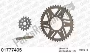 AFAM 39001777405 chain kit chain kit, alu racing - Bottom side