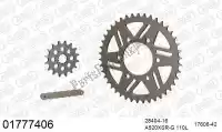 39001777406, Afam, Kit catena kit catena, alu racing    , Nuovo