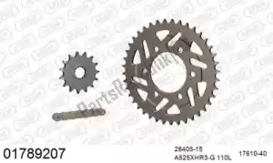 AFAM 39001789207 kit de cadena kit de cadena, aluminio - Lado inferior