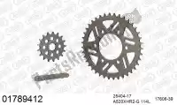 39001789412, Afam, Kit catena kit catena, alu racing    , Nuovo