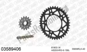 AFAM 39003589406 kit de corrente kit de corrente, corrida de aço - Lado inferior