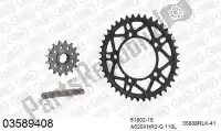 39003589408, Afam, Kit catena kit catena, acciaio racing    , Nuovo