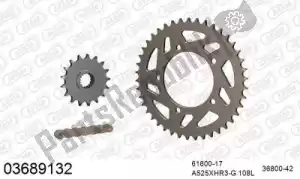 AFAM 39003689132 ketting kit chainkit, alu - Onderkant