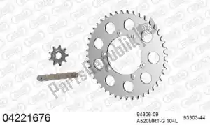 AFAM 39004221676 kit de cadena kit de cadena, aluminio - Lado inferior