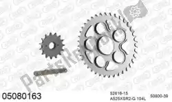 ketting kit chainkit, steel van Afam, met onderdeel nummer 39005080163, bestel je hier online: