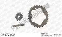 39005177402, Afam, Kit de cadena kit de cadena, aluminio racing    , Nuevo