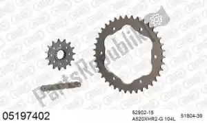 AFAM 39005197402 kit de cadena kit de cadena, aluminio racing - Lado inferior