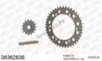 39006362636, Afam, Kit de cadena kit de cadena, aluminio    , Nuevo