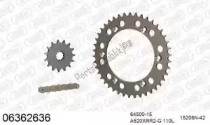 AFAM 39006362636 ketting kit chainkit, alu - Onderkant