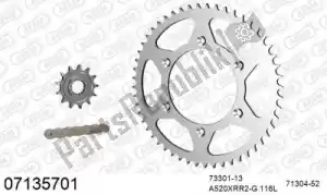 AFAM 39007135701 ketting kit chainkit, steel - Onderkant