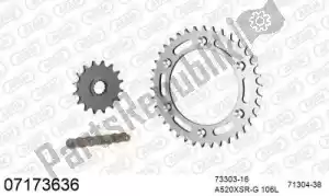 AFAM 39007173636 chain kit chain kit, steel - Bottom side
