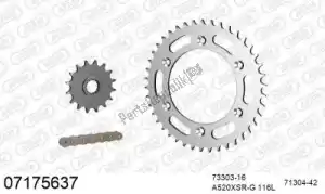 AFAM 39007175637 kit catena kit catena, acciaio - Lato superiore