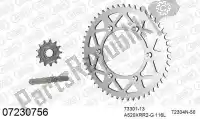 39007230756, Afam, Kit de cadena kit de cadena, aluminio    , Nuevo
