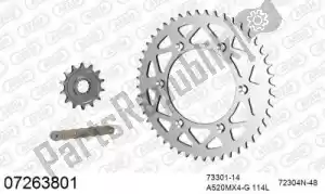AFAM 39007263801 chain kit chain kit, alu racing - Bottom side