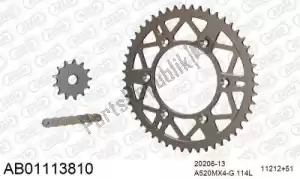 AFAM 390AB01113810 chain kit chain kit, alu ab - Bottom side