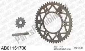 AFAM 390AB01151700 chain kit chain kit, alu ab - Bottom side