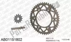 AFAM 390AB01151802 chain kit chain kit, alu ab - Bottom side