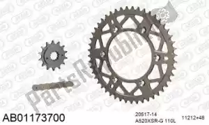 AFAM 390AB01173700 chain kit chain kit, alu ab - Bottom side