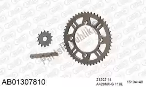 AFAM 390AB01307810 ketting kit chainkit, alu ab - Onderkant
