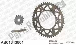 AFAM 390AB01343801 chain kit chain kit, alu ab - Bottom side