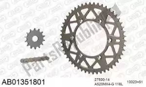 AFAM 390AB01351801 chain kit chain kit, alu ab - Bottom side