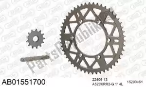 AFAM 390AB01551700 chain kit chain kit, alu ab - Bottom side