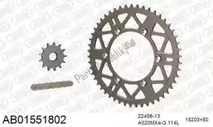AFAM 390AB01551802 chain kit chain kit, alu ab - Bottom side