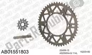 AFAM 390AB01551803 chain kit chain kit, alu ab - Bottom side